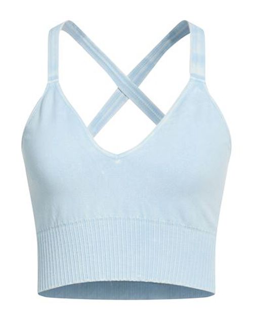 Woman Top Sky blue Size M/L Nylon, Elastane