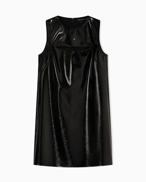 Wet Look Vinyl Minidress