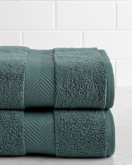Highly Absorbent Zero Twist 2pc Bath Cotton Towel Set