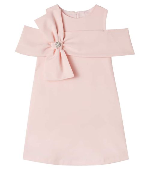 Bow-detail embellished dress