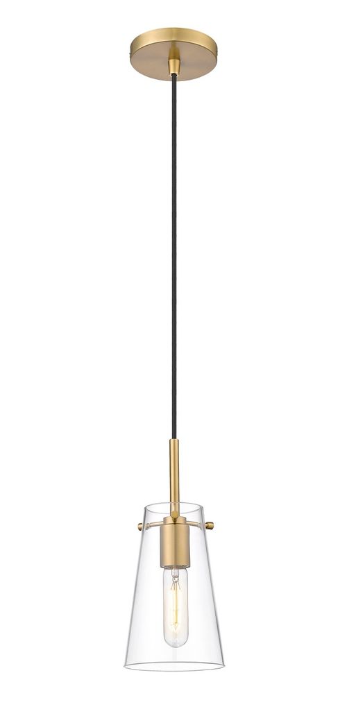 Kira 1-Light Pendant in Modern Gold