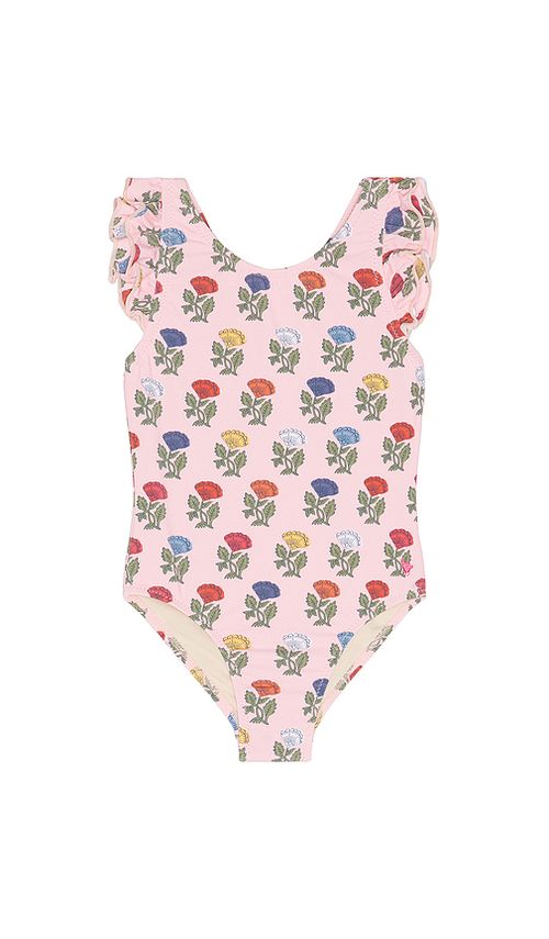Pink Chicken Girls Liv Swimsuit in Multi Flower Drop. 4 also