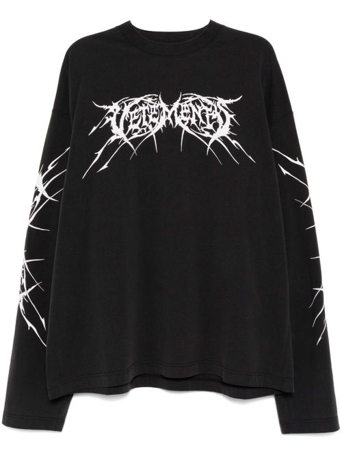 Graphic-print T-shirt - Black