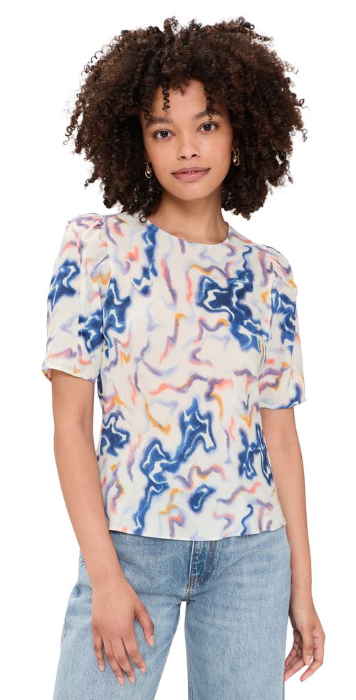 Corine Silk Top Prism