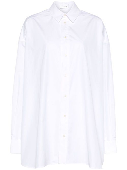 Cotton shirt dress - White