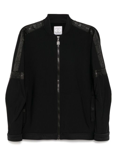 CHANEL Pre-Owned 2004 sport line zip-up jacket - Black
