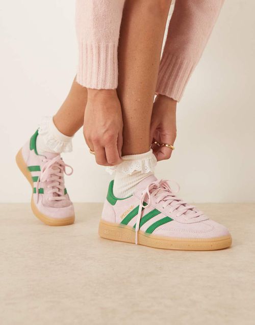 Handball Spezial sneakers in pink and green