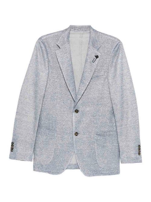 Light Blue Single-Breasted Blazer