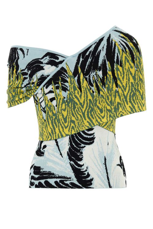 Embroidered Jacquard Top