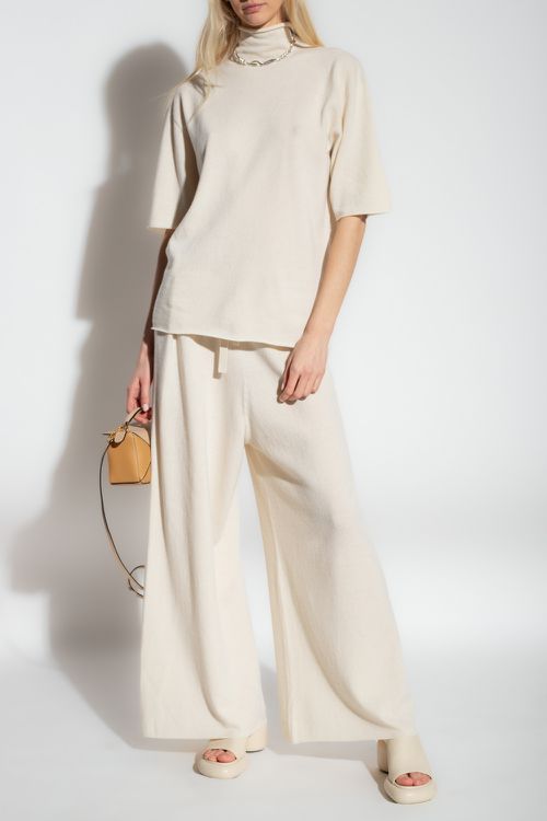 Cashmere Turtleneck Sweater, Women's, Cream