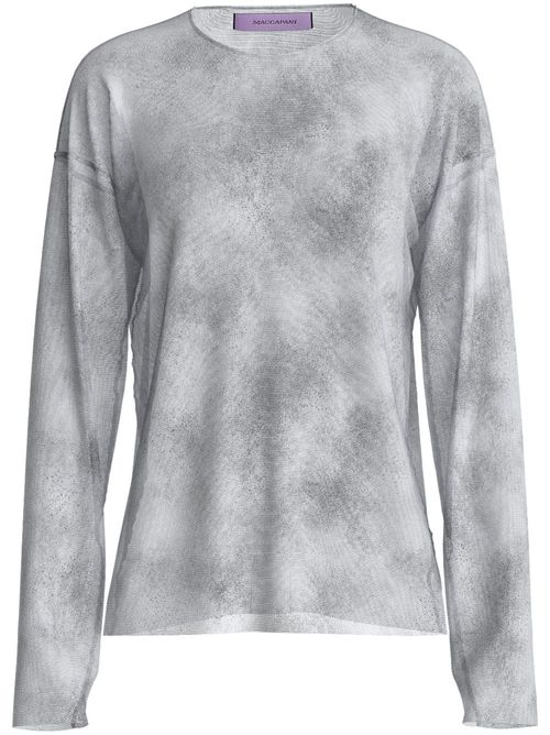 The Second Skin Spray-print T-shirt - Grey