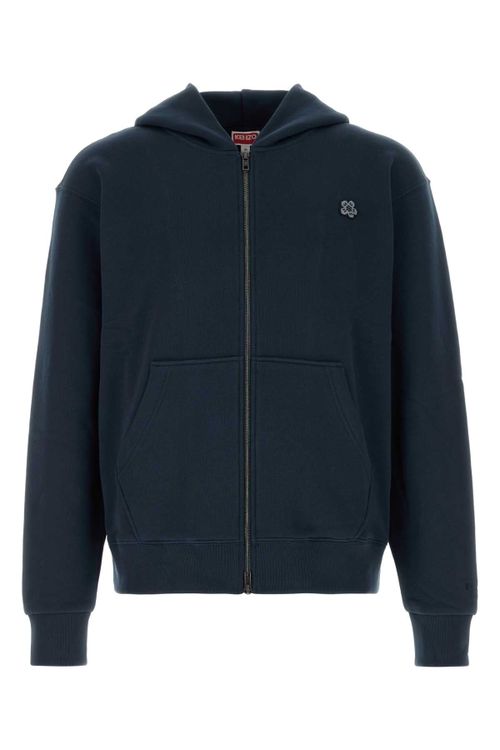 Flower Hoodie — Navy