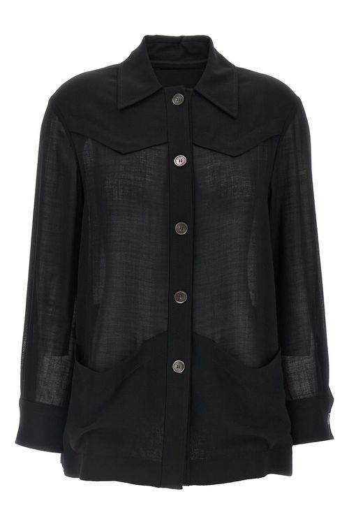 Semi-Sheer Wool Jacket