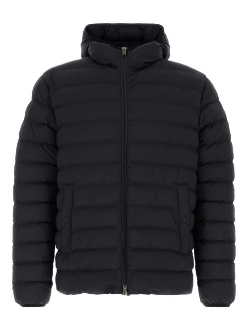 Padded hooded jacket - Black