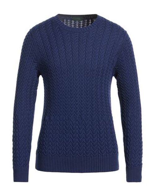 Man Sweater Blue Size 38 Virgin Wool