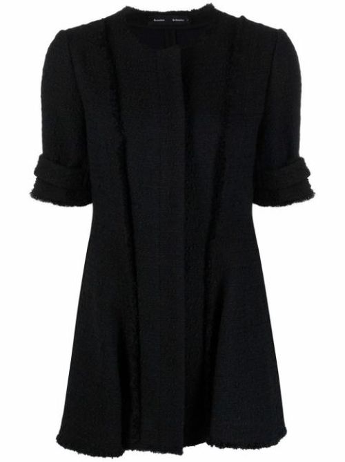 Flared tweed jacket
