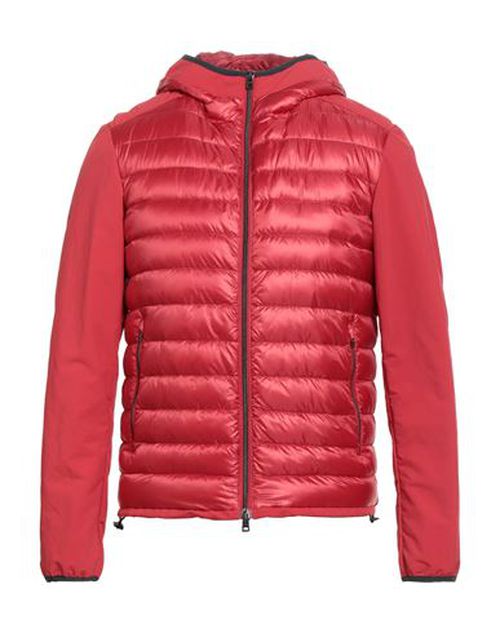 Man Puffer Red Size 36 Polyamide, Polyester
