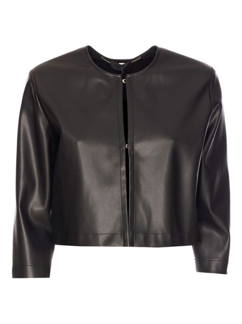LIU JO coated jacket - Black