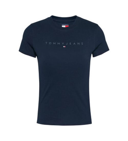 Tommy Jeans for woman. DW0DW20315 Slim Tonal Linear T-shirt navy (S), Casual, Short sleeve, Organic Cotton, Sustainable