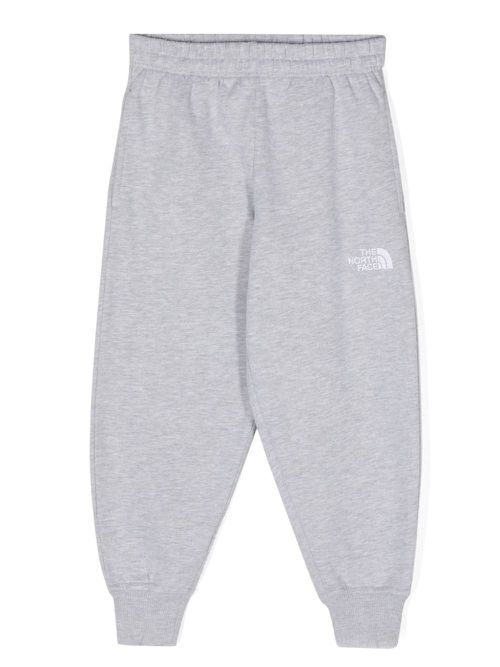 Logo-embroidered mélange-effect track pants - Grey