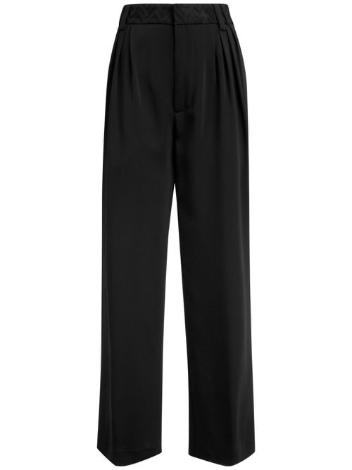 Dart-detailing trousers - Black