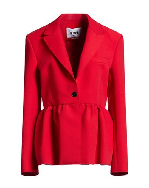Woman Blazer Red Size 4 Polyester, Viscose, Elastane