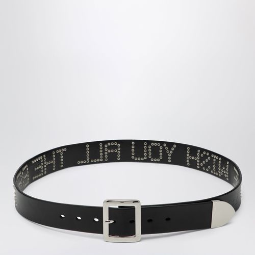 Black leather We Wish You All The Best belt