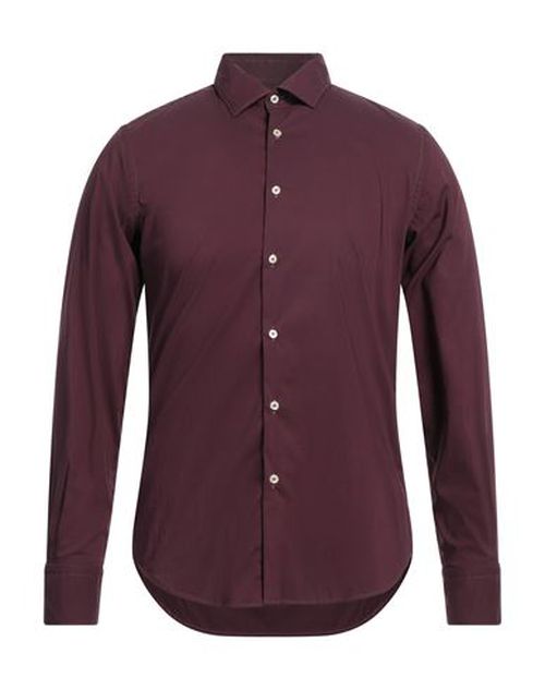 Gmf 965 Man Shirt Plum Size 15 ½ Cotton, Polyamide, Elastane