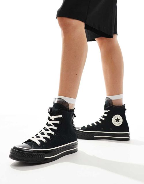 Chuck 70 Ruffles & Bows sneakers in black
