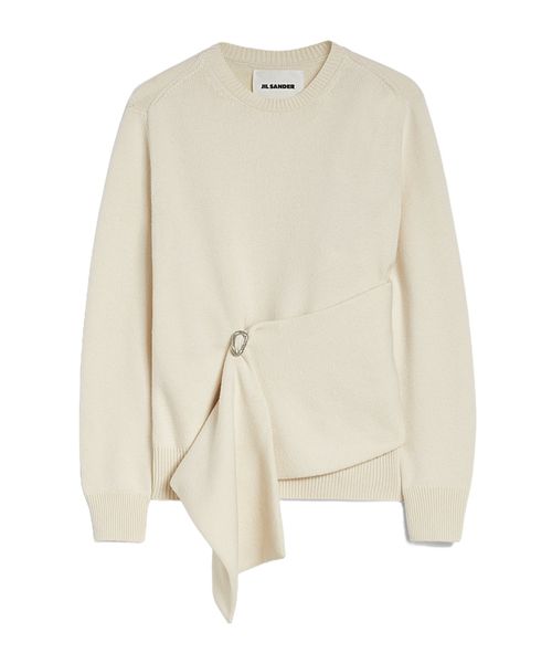 Ruched-detailing jumper