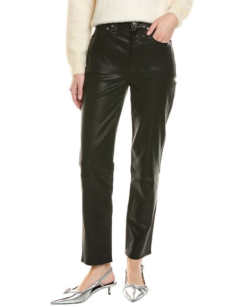 Wren High-Rise Slim Leather Pant