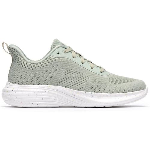 Clarks Izza Knit Olive Knit Trainers In Green