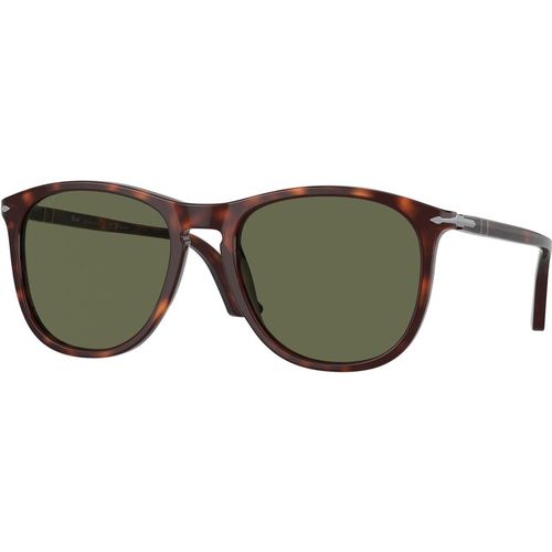 Persol Unisex Persol PO3314S 24/58 Sunglasses Acetate Turtle Green Pillow Polarized