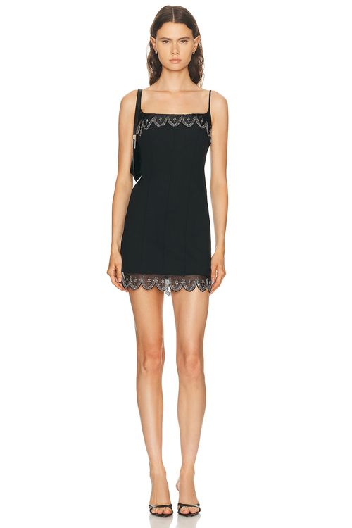 Staud Colette Dress in Black - Black. M also in XS