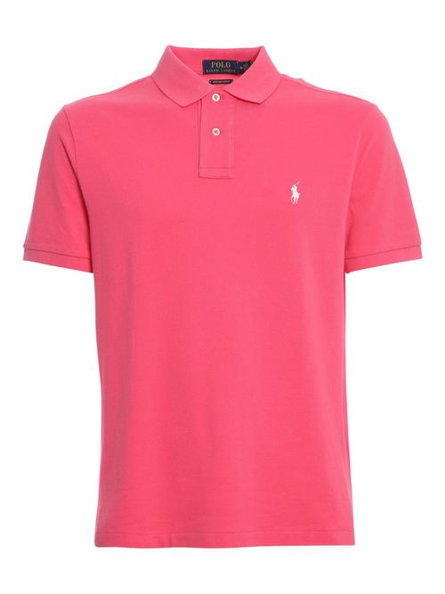 Pink Shirt Collar Polo