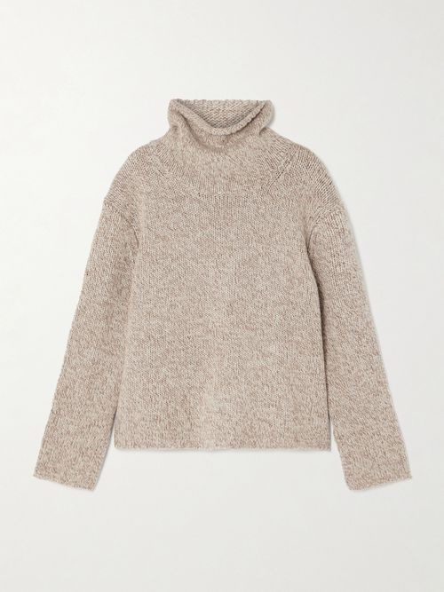 Recycled-cashmere Turtleneck Sweater - Neutrals
