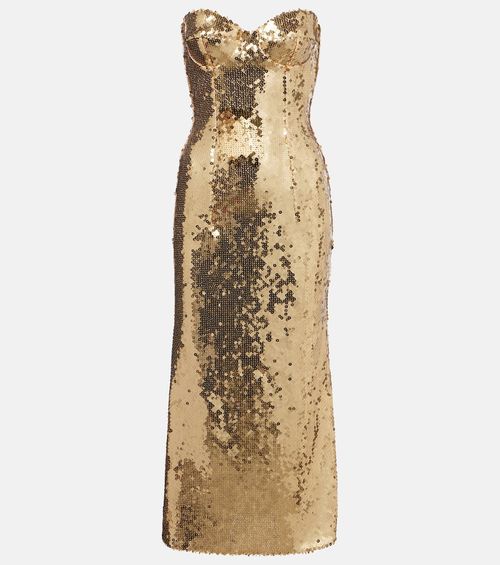 Sequined bustier dress
