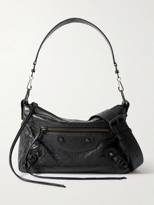 Le City Moto Small Arena Textured-Leather Messenger Bag