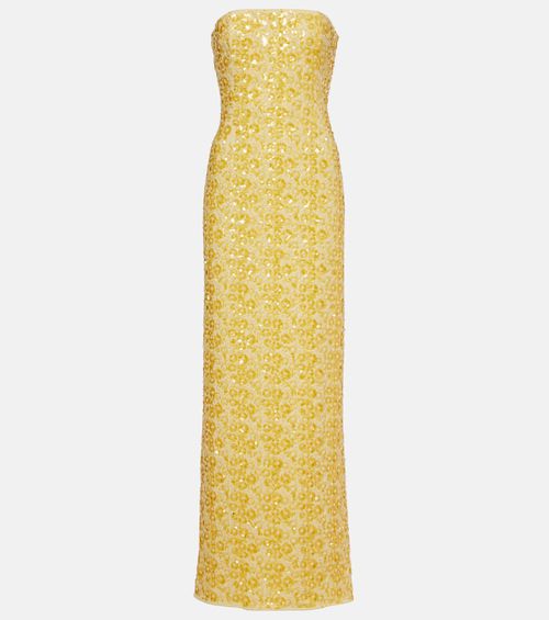 Simkhai Savia strapless embellished gown