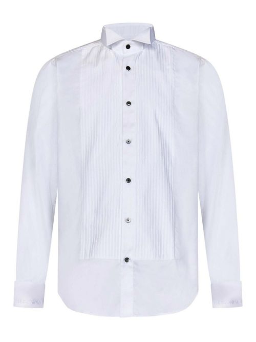 Natural Twill Tuxedo Shirt