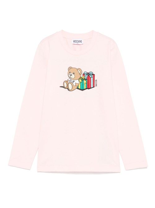 Teddy Bear-print T-shirt - Pink