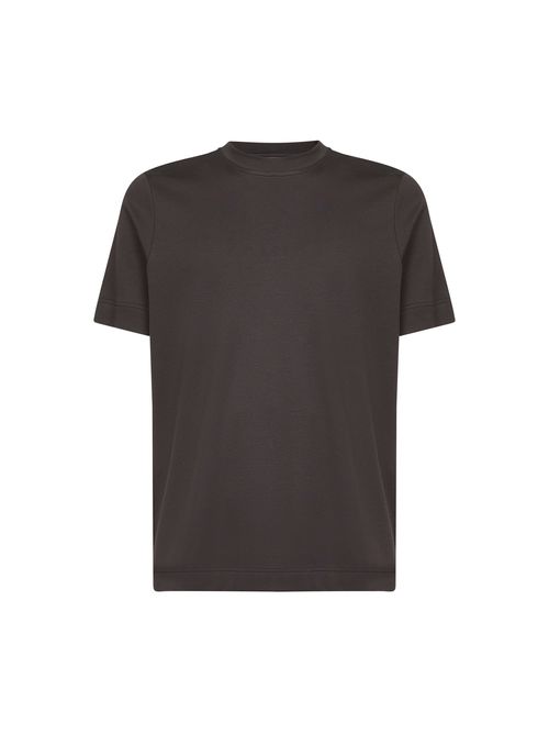 Cotton Jersey T-Shirt — Brown