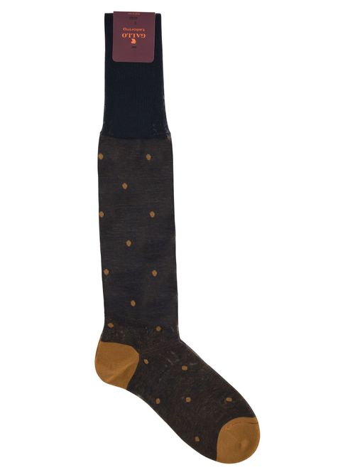Gallo Polka Dot Cotton Long Sock