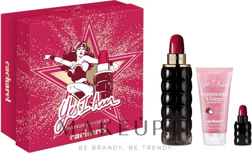 Cacharel Yes I Am Wonder Woman Set edp/ + edp/ + scrub