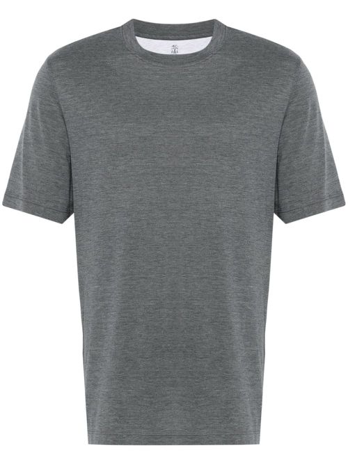 Mélange-effect T-shirt - Grey