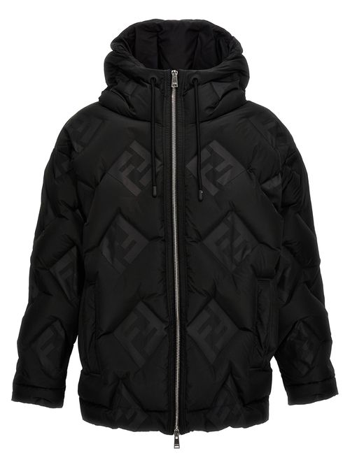 -Ff Down Jacket Giacche Nero-Uomo