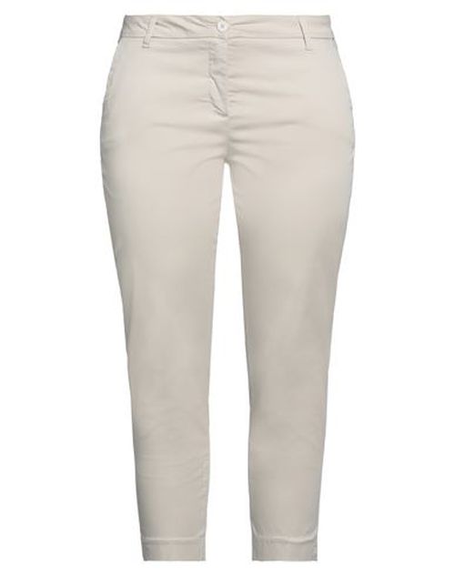 Woman Pants Beige Size 12 Cotton, Elastane