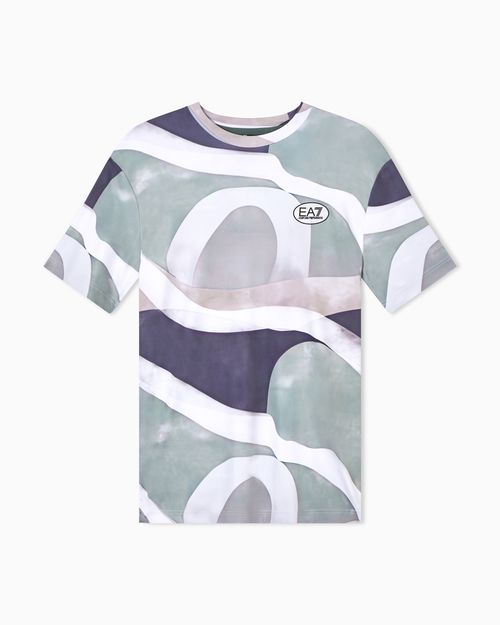 Tennis Pro print T-shirt in VENTUS7 technical fabric
