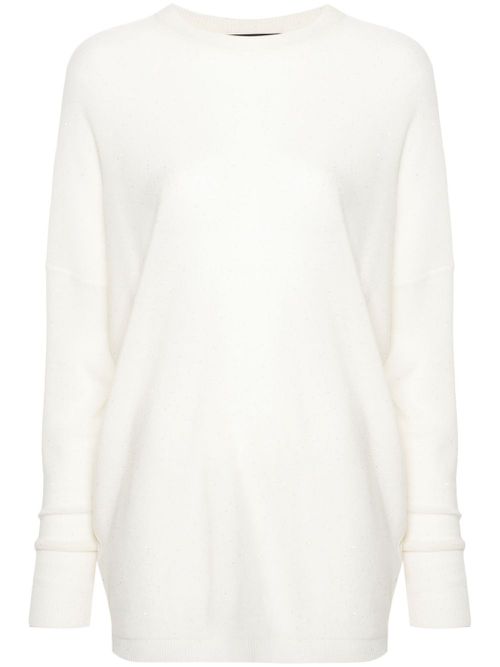 Sequin-embellished jumper - Neutrals