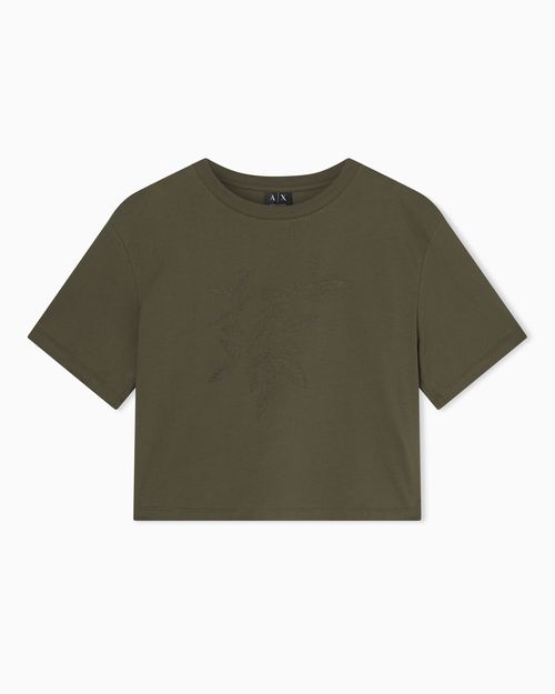 Cropped Heavy Jersey T-Shirt